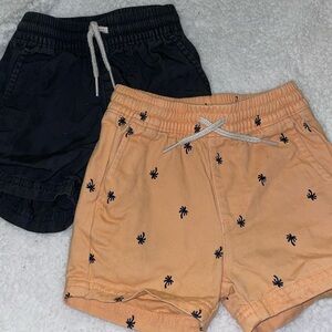 Two pairs of Old Navy toddler short, size 12-18 months